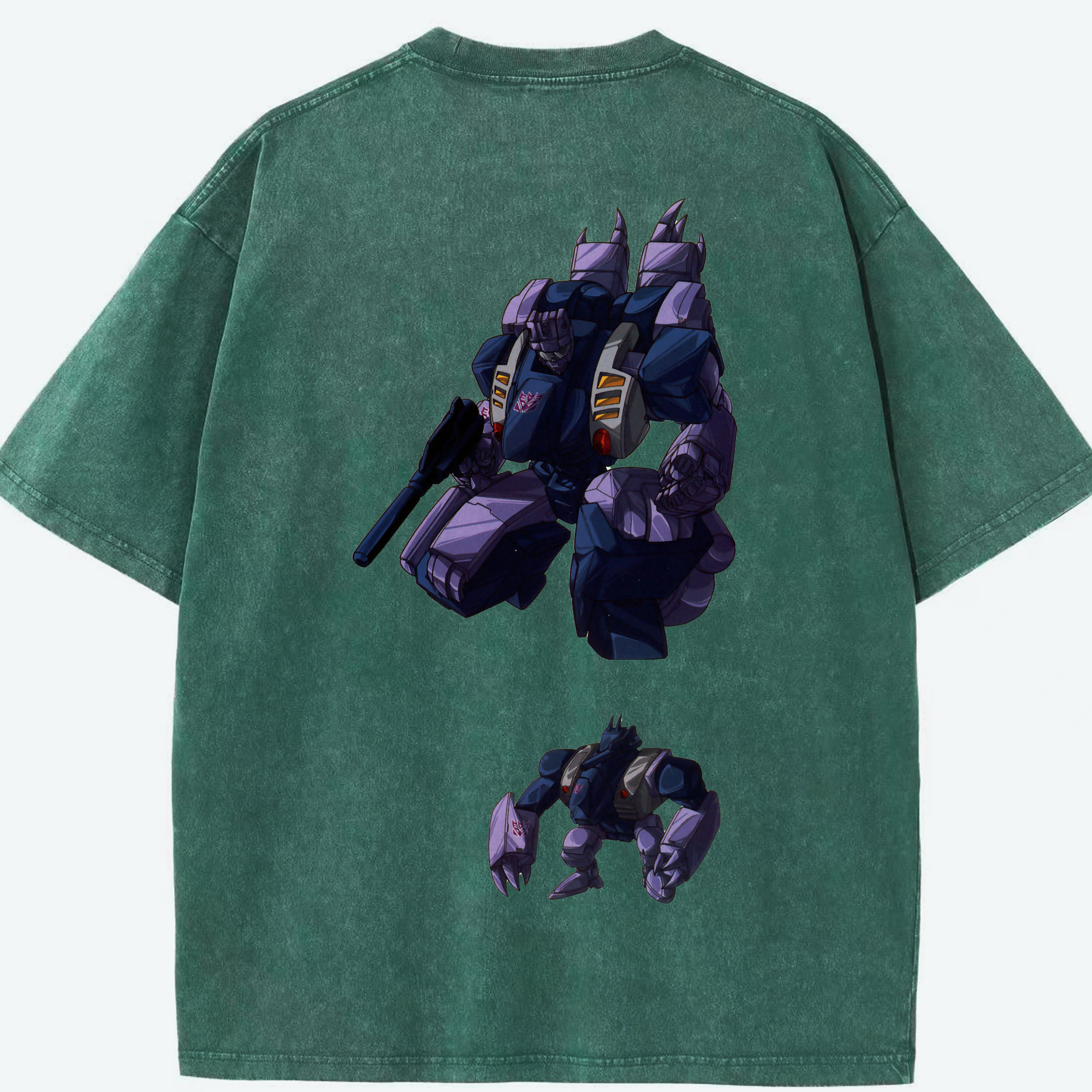 （画像用）  綿100% ヴィンテージ風 半袖Tシャツ（背面プリント）